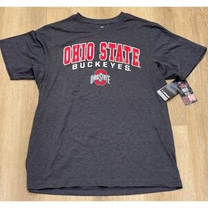NWT Mens Colosseum Ohio State Buckeyes Tee - Large - Mens T-Shirt Heather Gray